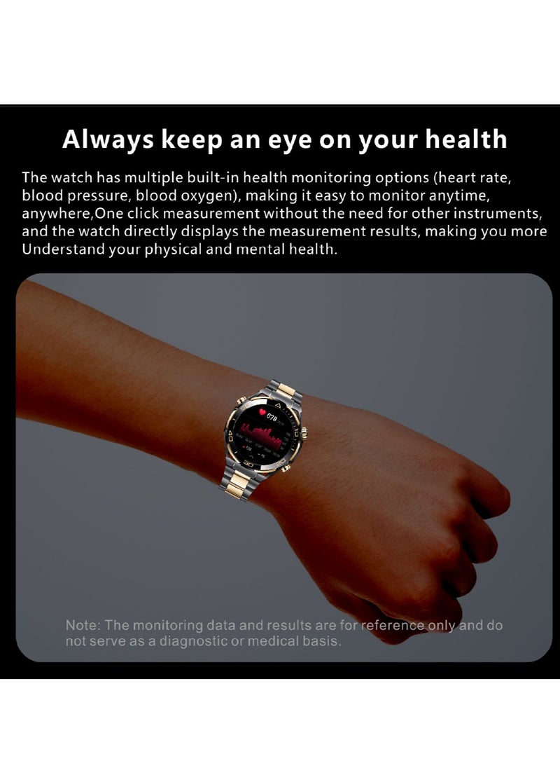 Hommtel - Watch Ultimate Black Edition - 1.62-inch AMOLED Full Touch Screen Smartwatch with AI Voice Assistant, NFC Access, Health Monitoring, and Multi-Sport Modes - Image 1