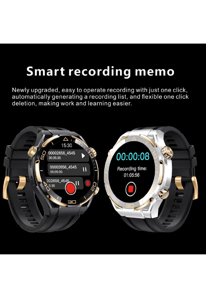 Hommtel - Watch Ultimate Black Edition - 1.62-inch AMOLED Full Touch Screen Smartwatch with AI Voice Assistant, NFC Access, Health Monitoring, and Multi-Sport Modes - Image 1