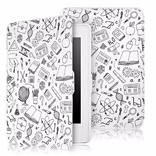 Moca for Kindle Paperwhite 1 2 3 case cover. Premium SmartShell Lightest Thinnest Protective Protective PU Leather flip with (Auto Wake/Sleep) Flip Case Cover for Amazon Kindle Paperwhite 6" inch Display 2012 2013 2014 2015 & 2016 New 300 PPI Versions Flip Cover Case (College Days) - Image 1