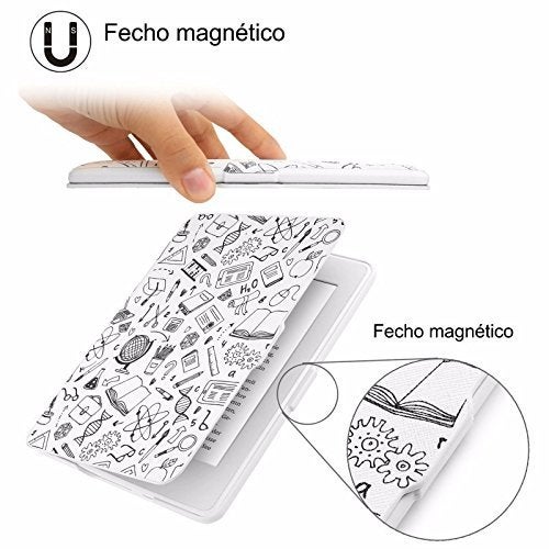 Moca for Kindle Paperwhite 1 2 3 case cover. Premium SmartShell Lightest Thinnest Protective Protective PU Leather flip with (Auto Wake/Sleep) Flip Case Cover for Amazon Kindle Paperwhite 6" inch Display 2012 2013 2014 2015 & 2016 New 300 PPI Versions Flip Cover Case (College Days) - Image 5