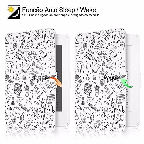 Moca for Kindle Paperwhite 1 2 3 case cover. Premium SmartShell Lightest Thinnest Protective Protective PU Leather flip with (Auto Wake/Sleep) Flip Case Cover for Amazon Kindle Paperwhite 6" inch Display 2012 2013 2014 2015 & 2016 New 300 PPI Versions Flip Cover Case (College Days) - Image 3
