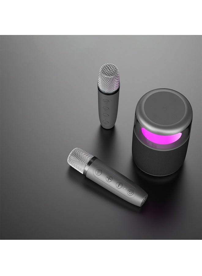 Lenyes S217 Dual Microphone Trendy Bluetooth Speaker with RGB Lights – Wireless 5.3 - Image 3