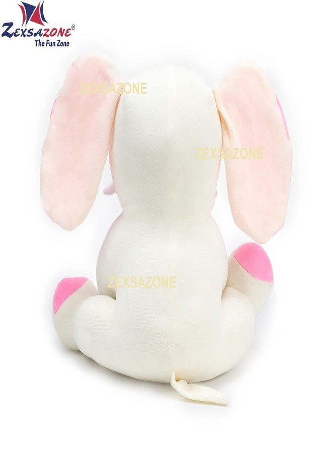 ZEXSAZONE Soft Plush Fabric Animal Elephant Bear Size 28CM Cream Color. - Image 5