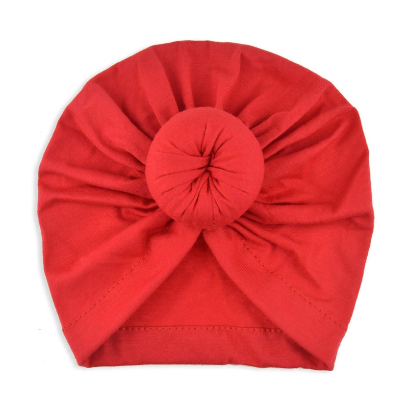 DRESHOW BQUBO 5 Pieces Baby Turban Hats Turban Bun Knot Baby Infant Beanie Baby Girl Soft Cute Toddler Cap - Image 3