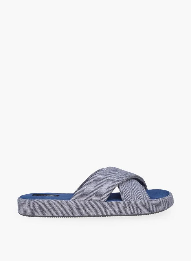 Le Confort Men Cross Strap Bedroom Slippers