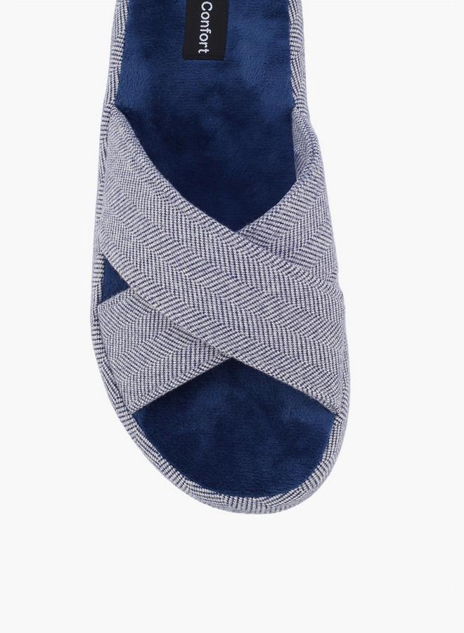 Le Confort Men Cross Strap Bedroom Slippers - Image 3