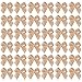 mifengda 200pcs Mini Satin Ribbon Bows Flowers Khaki Craft Satin Ribbon Bows 1 Inch PreTied Ribbon Satin Bows Small Christmas Satin Ribbon Bows for DIY Crafts Gift Wedding Party Sewing ScrapbookingKhaki - Image 1