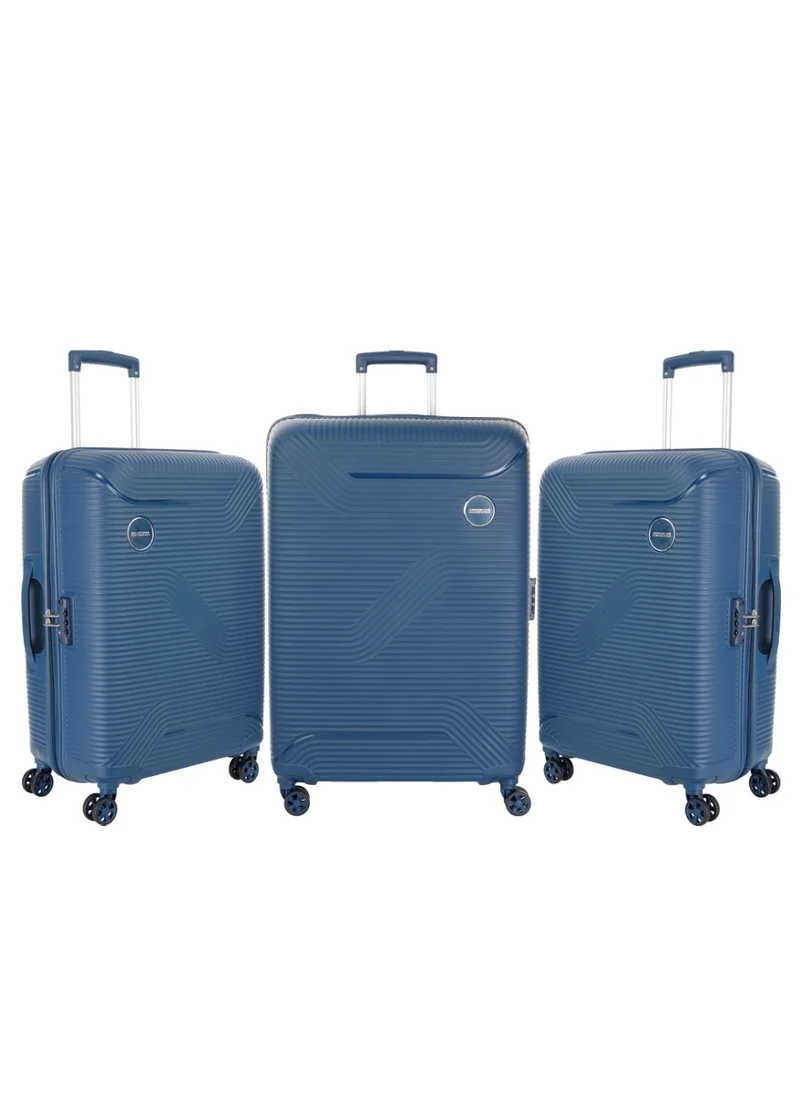 AMERICAN TOURISTER Maxplus Spinner 3 PC Set - Navy - 3 Years Global Warranty