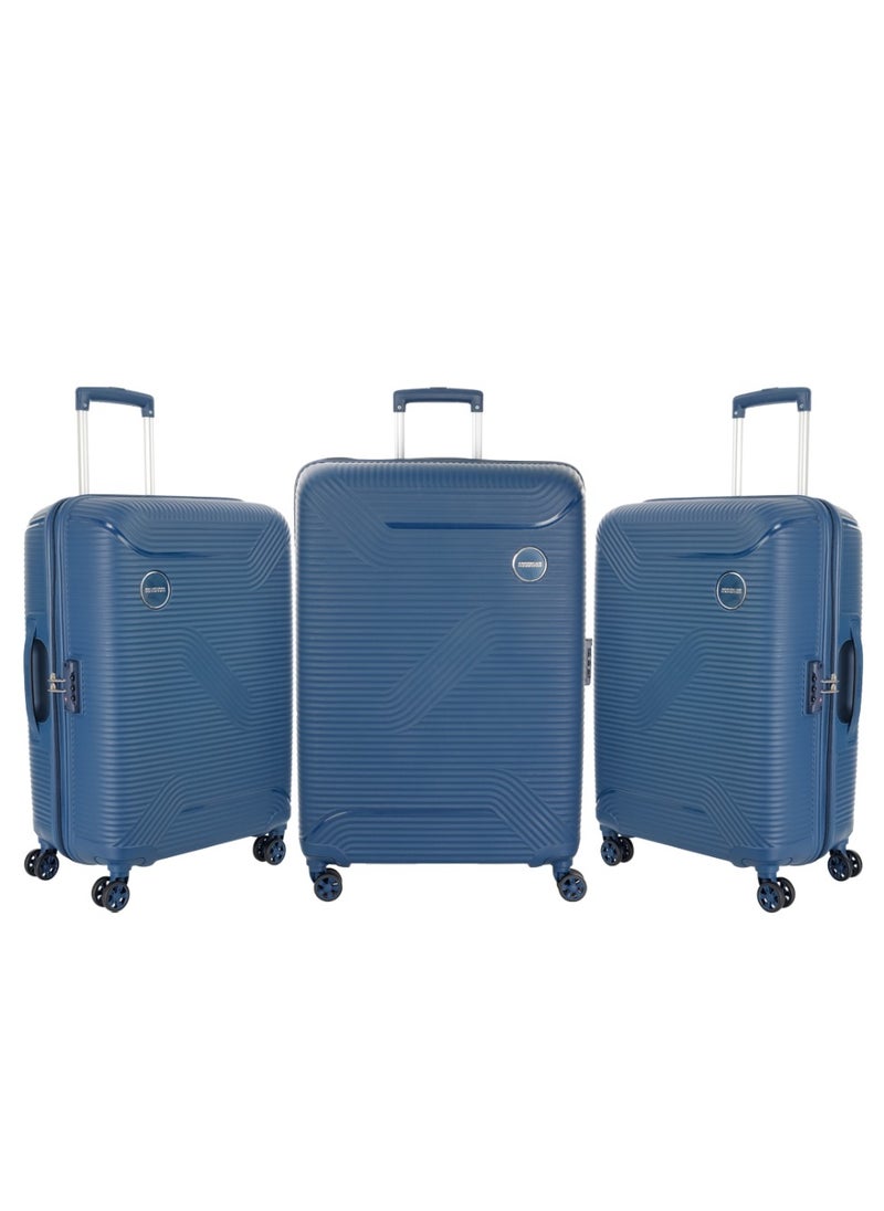Maxplus Spinner 3 PC Set - Navy - 3 Years Global Warranty