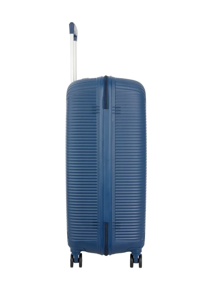 AMERICAN TOURISTER NAVY Maxplus 3PC Set (55 + 68 + 79 cm), Polypropylene, Navy Blue|TSA Lock|RPET|Scratch & Impact Resistant Material - 3 Years International Warranty  | Best Price UAE