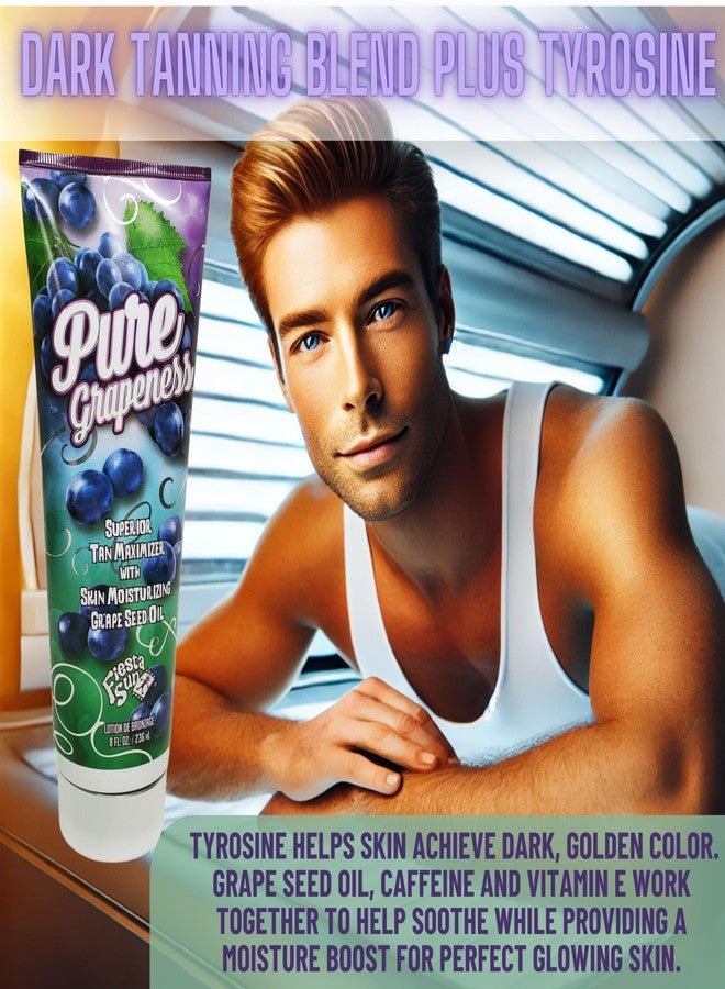 Fiesta Sun Pure Grapeness Tanning Bed Lotion Tan Maximizer with Tyrosine and DHA, 8 ounces - Image 3