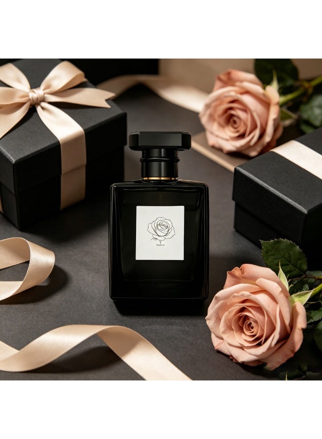 Luxury Women's Rose Floral Eau de Parfum 100ml - Long Lasting Perfume Spray with Bergamot, Jasmine & White Musk, Elegant Floral Fragrance for Daily Wear & Eid Gift - Image 4