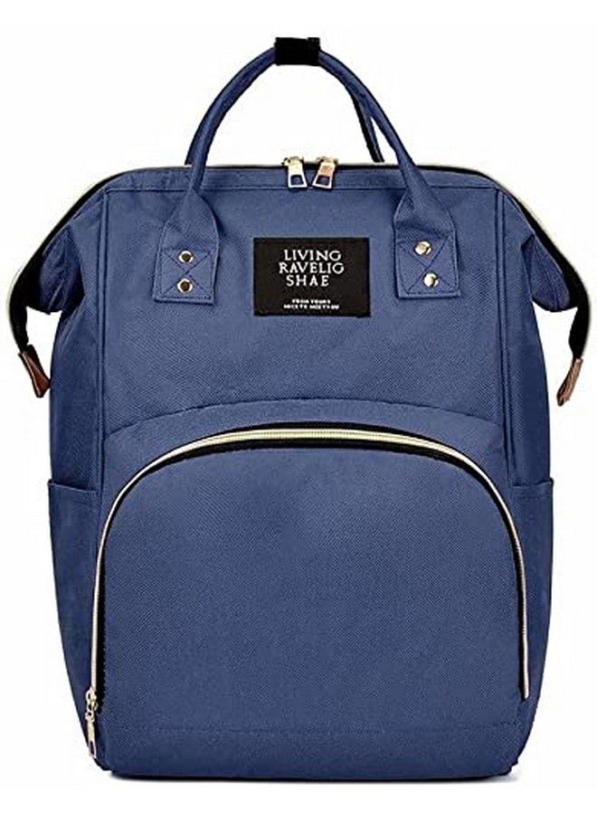 Chinmay Kids Baby Diaper Backpack For New Born Baby Mother;Mom Stylish Polyester Organizer Bag For Casual Travel Outing & Traveling Blue  - Image 3