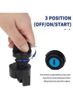 Generic 6-pin Ignition Switch for Polaris Ranger 400 425 500 570 700 800 900 1000 RZR 570 800 900 1000 Sportsman 400 500 600 700 800 - Replace 4011002 4012165, Ignition Key Switch with Key Off/Run/Start  - Image 2