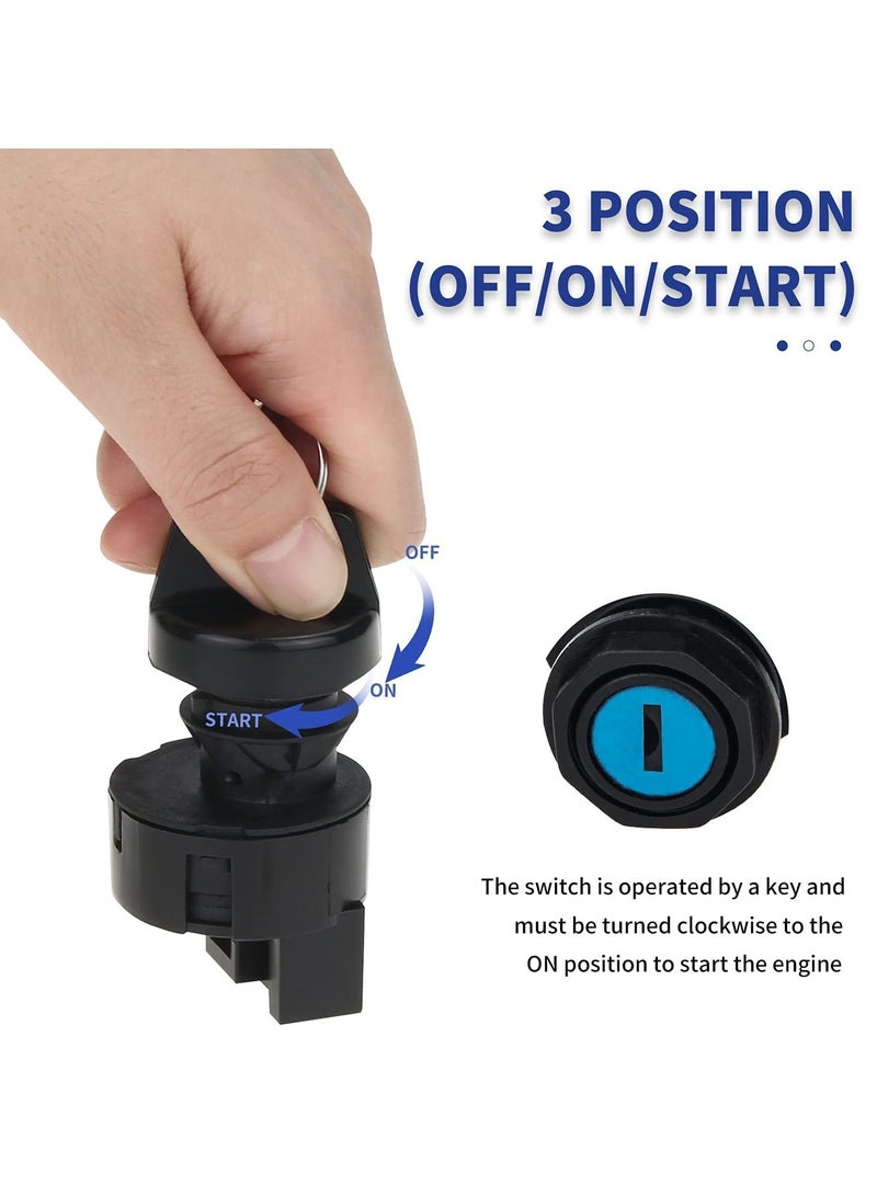 Generic 6-pin Ignition Switch for Polaris Ranger 400 425 500 570 700 800 900 1000 RZR 570 800 900 1000 Sportsman 400 500 600 700 800 - Replace 4011002 4012165, Ignition Key Switch with Key Off/Run/Start  - Image 2