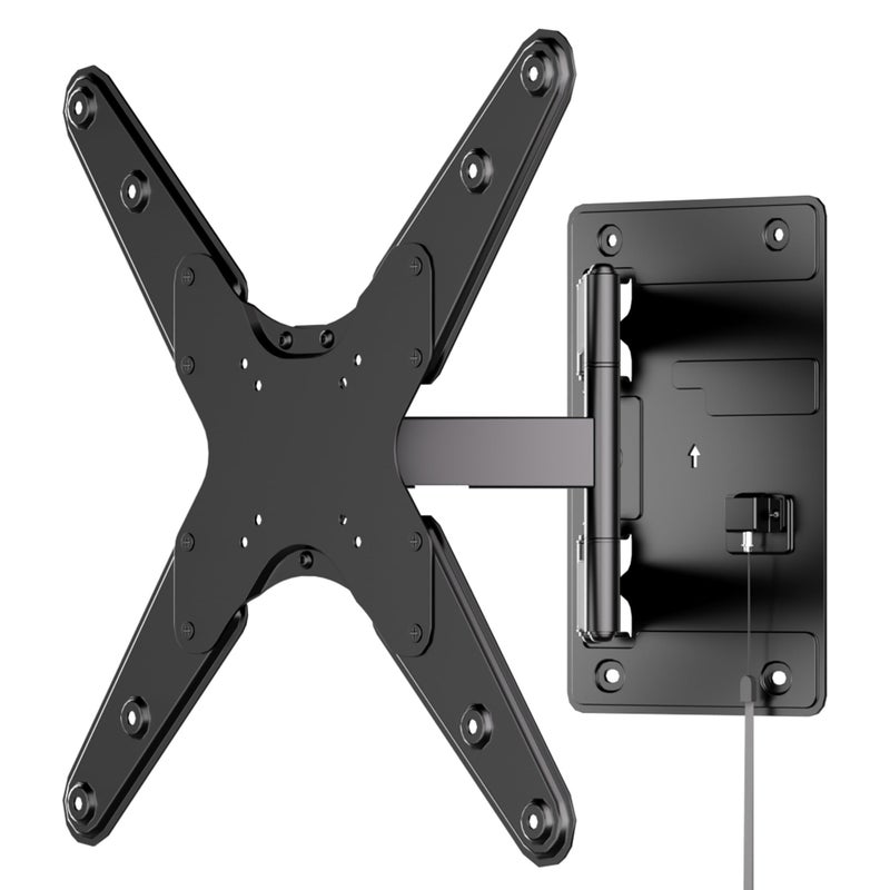 Mount-It! Lockable RV TV Wall Mount for 23-55 Inch TVs, Quick-Release Full Motion Bracket for Campers, Motorhomes, Trailers & Boats, Secure Swivel Arm, VESA 75x75-400x400, 77 lbs Capacity - Image 1