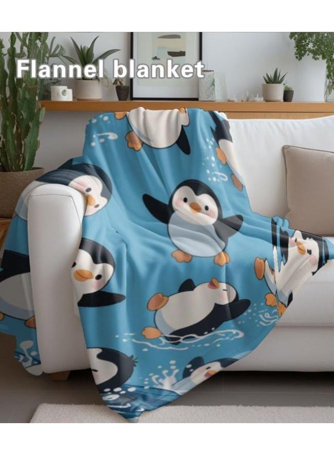 عام بطانية رقيقة من الفانيلا الكرتونية للأطفال والرضع (دافئة ومريحة، ومناسبة للنوم والألعاب) 70 سم * 100 سم