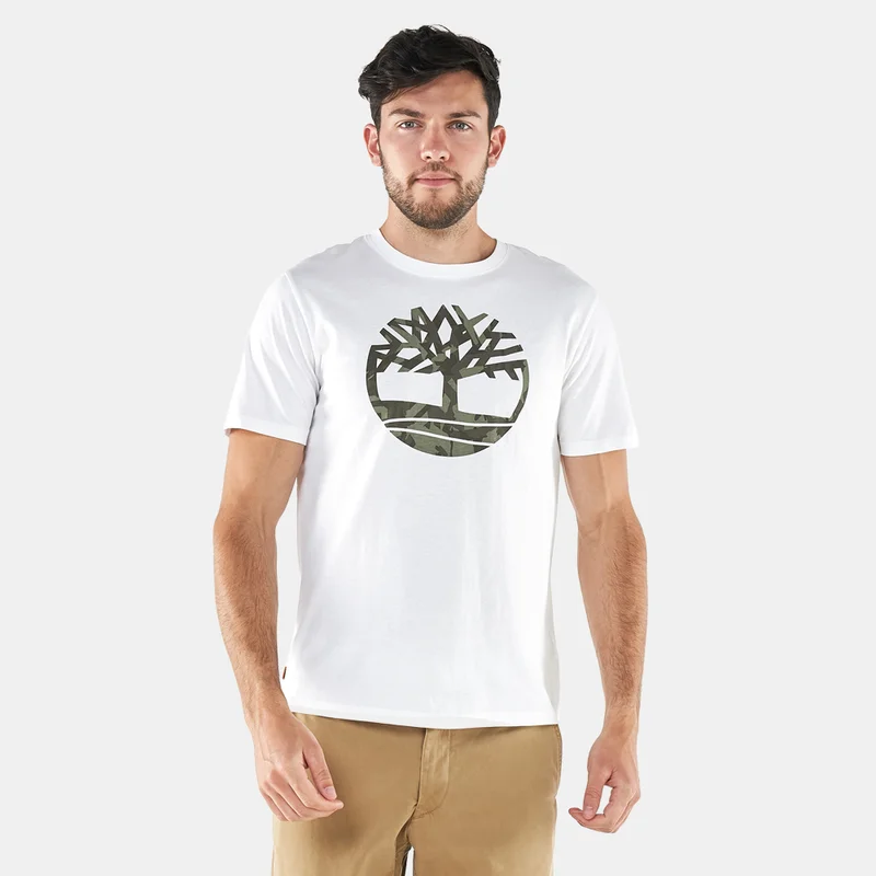 Timberland Men's Camo Tree Logo T-Shirt