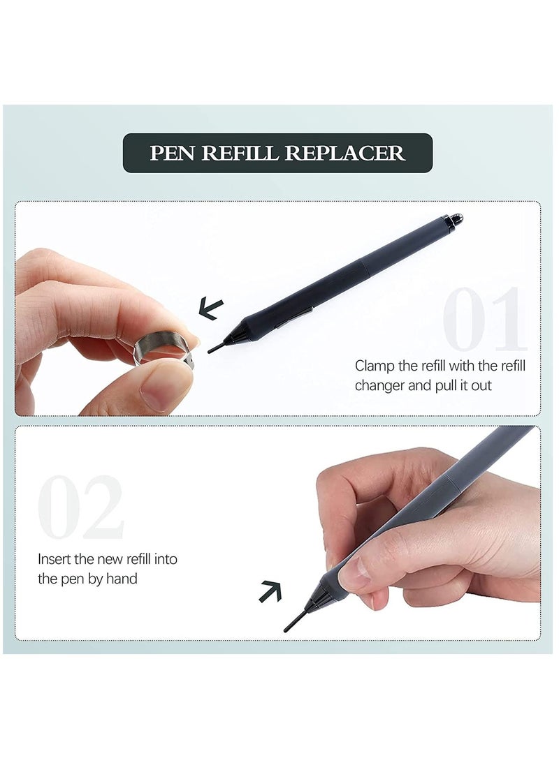 Y&D - Replacement Standard Pen Nibs Black Refill Drawing Compatible with Wacom Bamboo Intuos CTL471 CTL671 CTL672 CTH480(20 Pieces) - Image 1