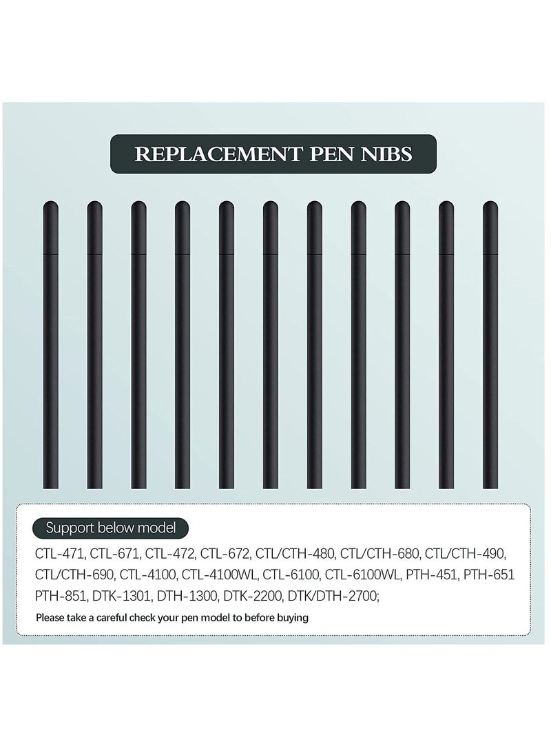 Y&D - Replacement Standard Pen Nibs Black Refill Drawing Compatible with Wacom Bamboo Intuos CTL471 CTL671 CTL672 CTH480(20 Pieces) - Image 1