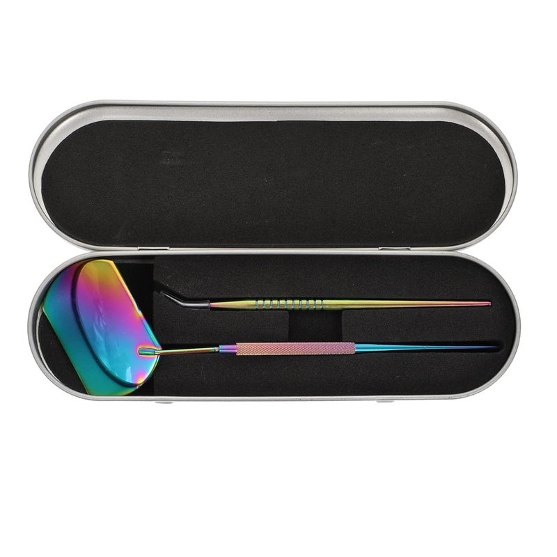 Colorful Eyelash Extension Tool Kit With Inspection Mirror For Grafting - Image 2