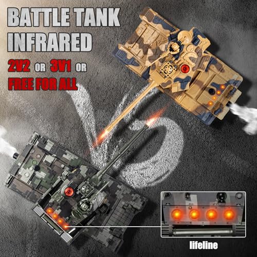 Supdex 124 RC Tank Remote Control Chinese 99 Army Model Tank with Sound Effects Lights and Smoke 24G Military Model Toy for Kids Perfect Birthday for Boys 6 Years Old - Image 5