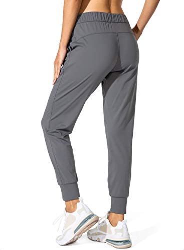 SANTINY Women's Joggers Pants Pockets Drawstring Running Sweatpants for Women Lounge Workout Jogging(Dark Grey_M) - Image 2