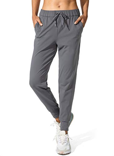 SANTINY Women's Joggers Pants Pockets Drawstring Running Sweatpants for Women Lounge Workout Jogging(Dark Grey_M) - Image 4