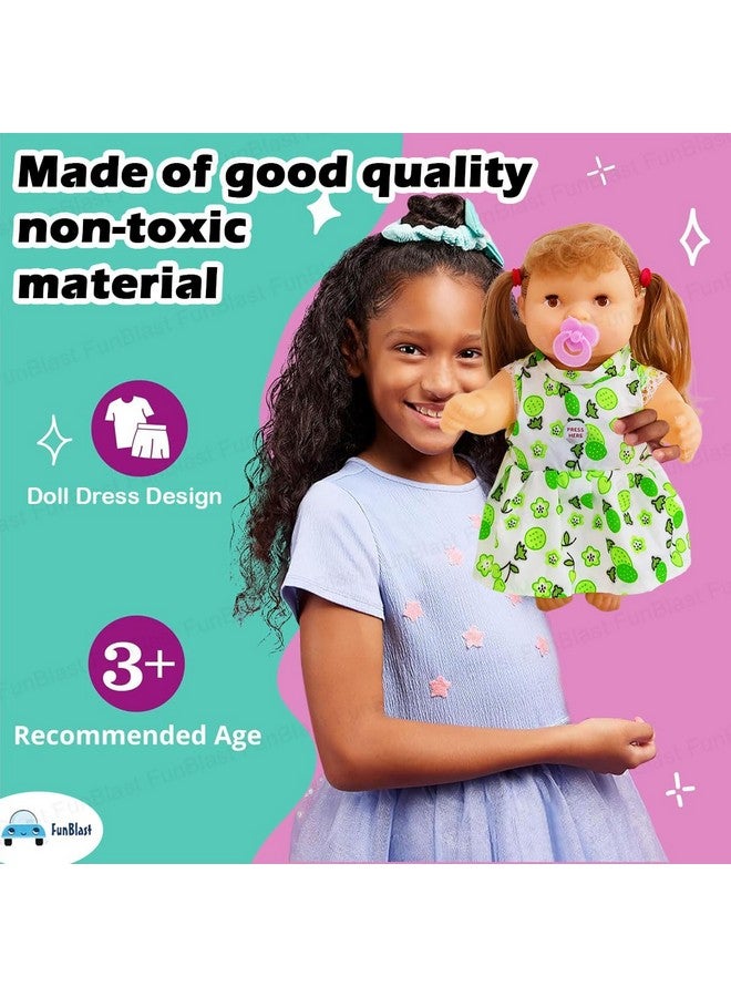 فنبلاست دمية فن بلاست للأطفال، دمية فتاة للأطفال، دمية موسيقية للبنات، دمية مزودة بمستشعرات لمس وصوت، دمية موسيقية للأولاد والبنات بعمر 3 سنوات فما فوق، دمية مع فستان (اختيار عشوائي) - Image 5