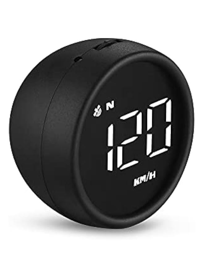 أنكوفو ايلينغ عداد سرعة رقمي عالمي للسيارة 52 ملم بنظام تحديد المواقع GPS وعداد المسافات MPH وشاشة عرض امامية (ابيض) - Image 2