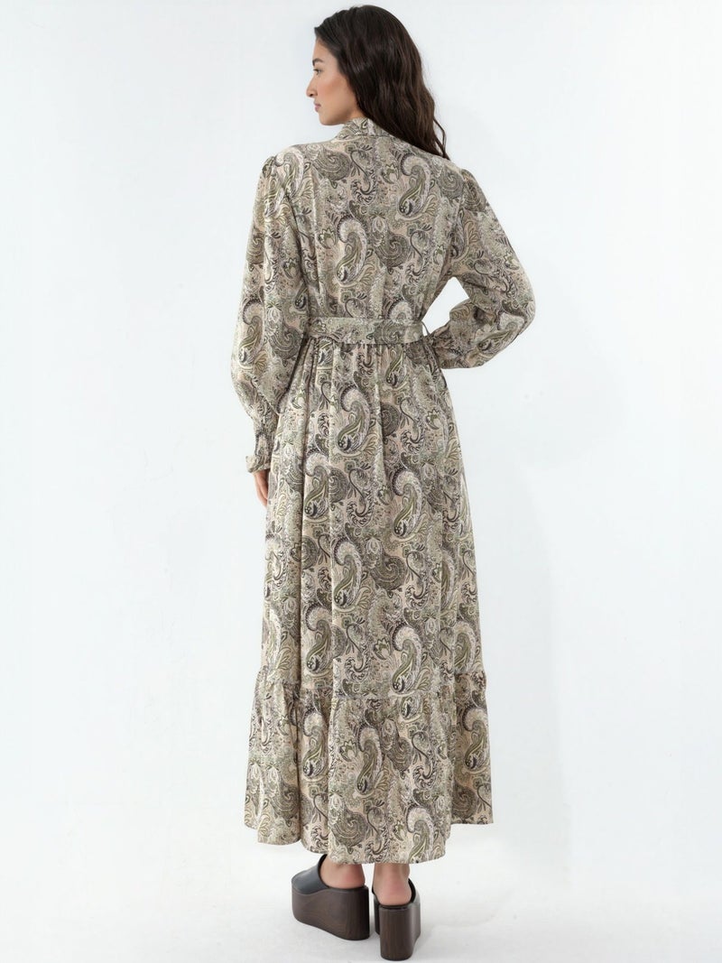 BIG DART BDART Paisley Belted Midi Shirt Dress - Image 3