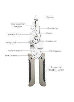SIGNY - PREMIUM PRODUCTS DELIVERED SIGNY MultiFunction Wire Stripper Pliers Adjustable Crimping Tool with Measurement Scale Precision Tool for Wire Cutting Stripping and Crimping Grey and Black  - Image 5