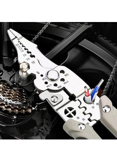 SIGNY - PREMIUM PRODUCTS DELIVERED SIGNY MultiFunction Wire Stripper Pliers Adjustable Crimping Tool with Measurement Scale Precision Tool for Wire Cutting Stripping and Crimping Grey and Black  - Image 2