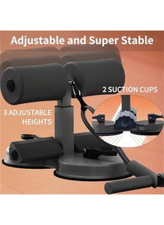 Generic Sit Up Bar,Portable Adjustable Sit Up Floor Holder with 2 Strong Suction Cups and 1 Resistance Band,Situp Bar Assistance Device for Ab Workouts,Sit-Ups & Core Exercises,Home Office Gym  - Image 5