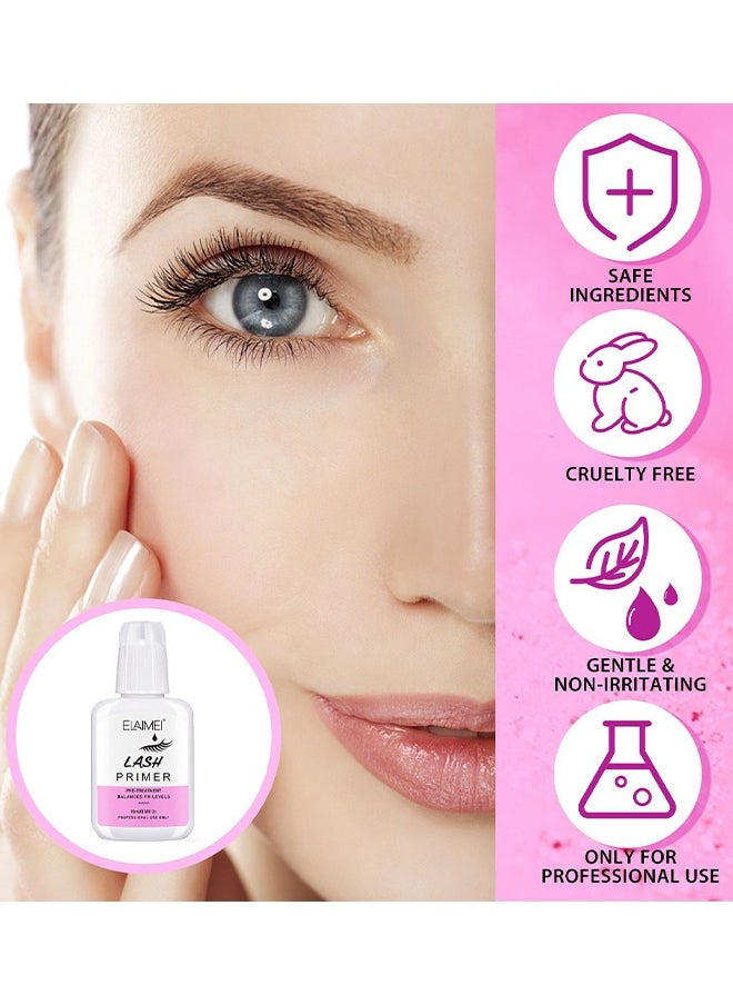 Elaimei - Lash Primer For Eyelash Extension Professional Use Only Easy To Remove Proteins And Oils Enhance Adhesive Strength Of Eyelash Extensions Pre Treatment For Lash Enhancer Primer - Image 1