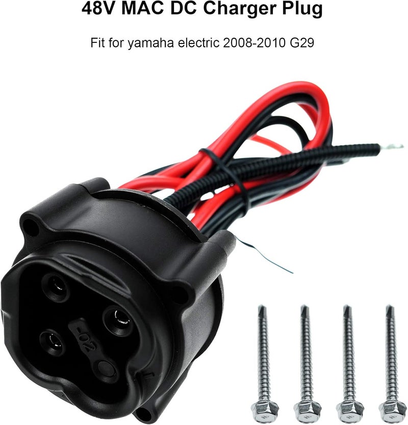 Nahntaipy موصل شاحن DC 48V MAC من ناهنتايبي لمقبس باور وايز لسيارات ياماها الكهربائية G29 (2008-2010) - Image 2