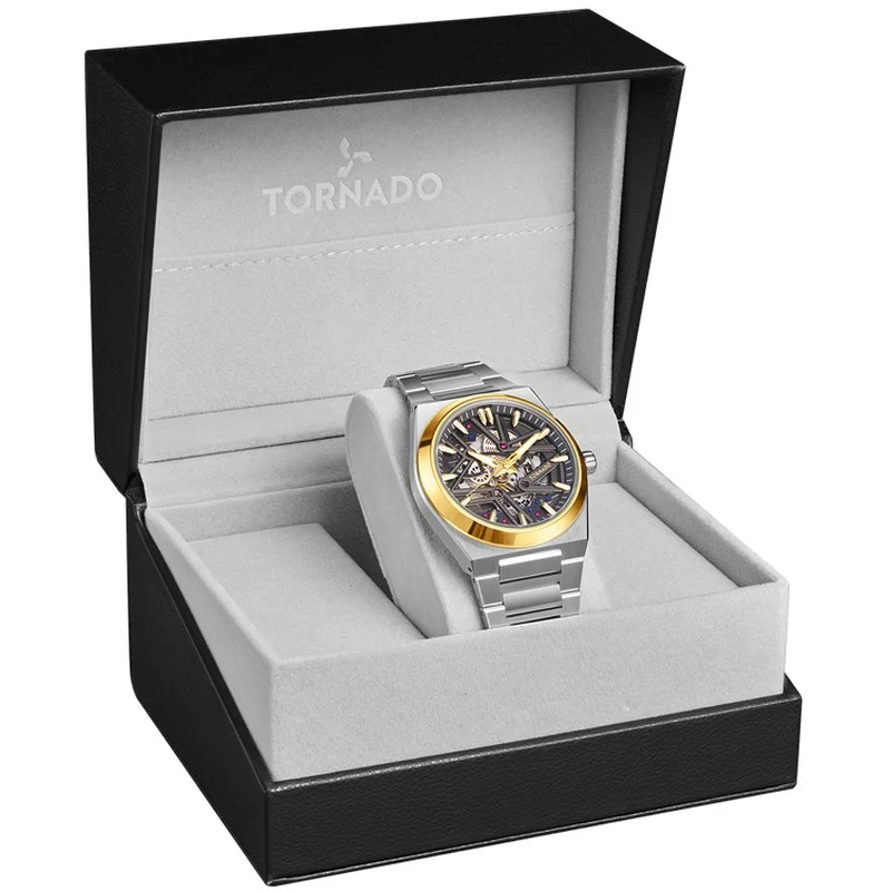 TORNADO Men's Metal Automatic Watch T24301-SBSXG - 43 mm