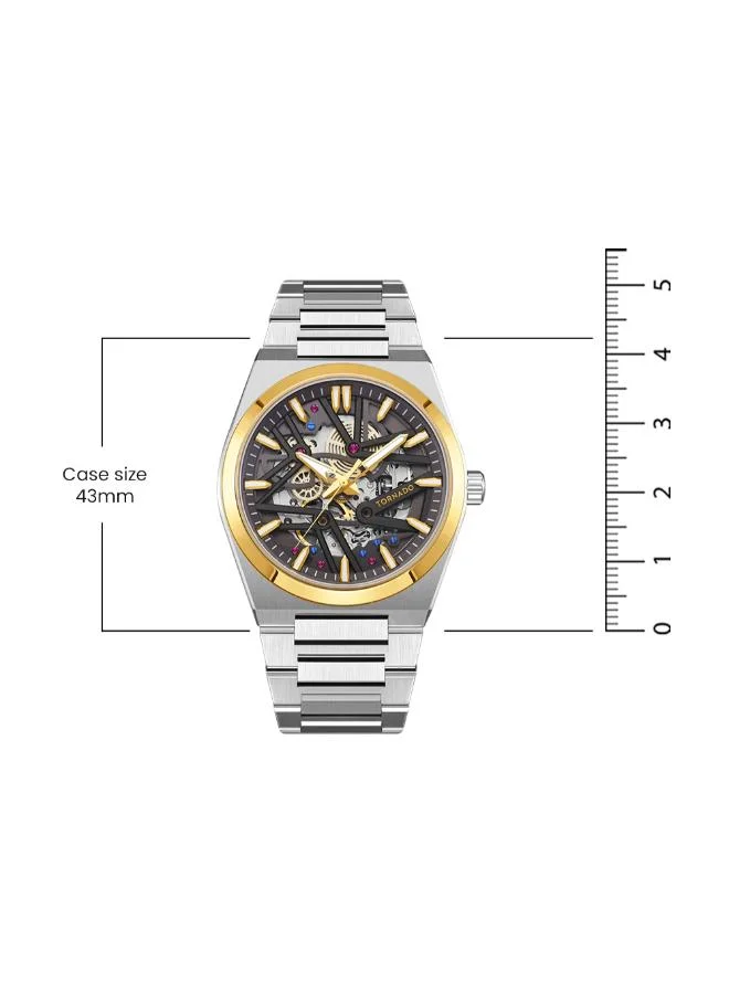 TORNADO Men's Metal Automatic Watch T24301-SBSXG - 43 mm