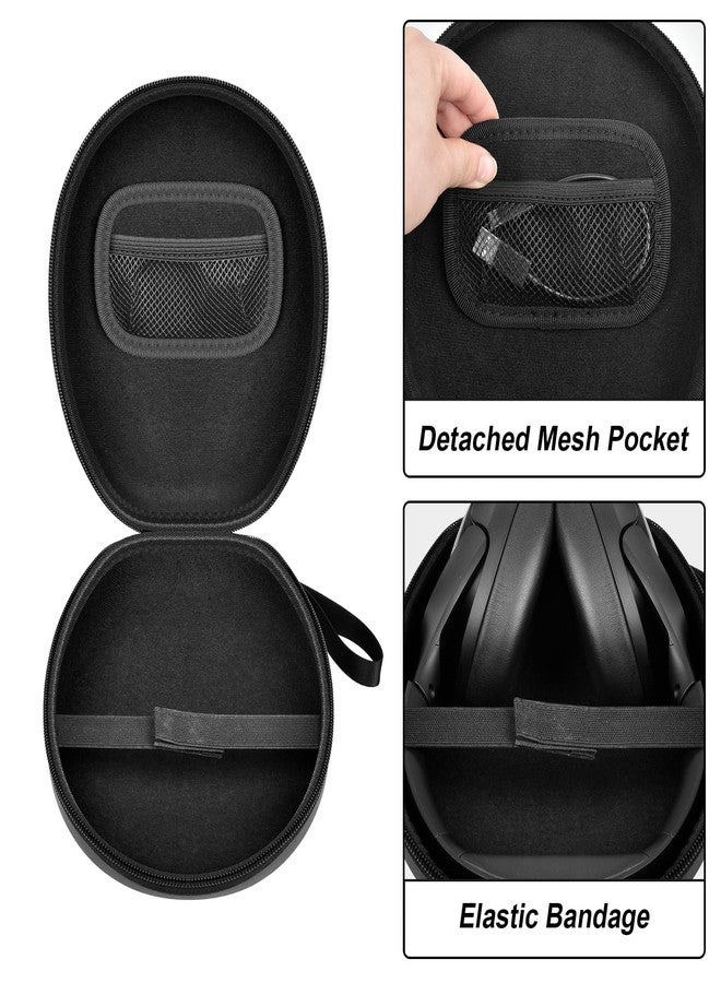 Comecase Universal Headphone Case Comepatible with JBL Tune 510BT 720BT / for Sony WH-CH 720N/WH-CH520/ for Soundcore Q20/Q30/ for Beats Etc, Travel Carrying Box for Bluetooth Wireless Headset -Black - Image 3