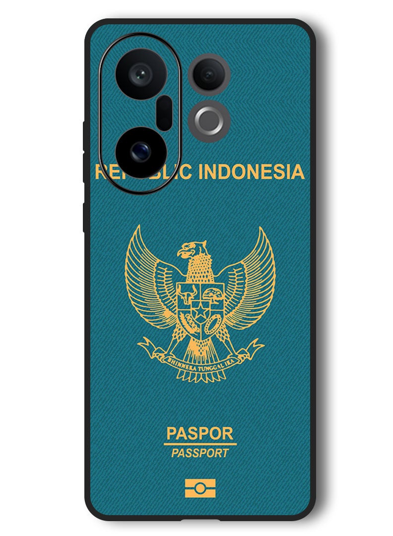 Theodor Case Compatible with Vivo X200 FE 6.31 Inch Protection Shockproof Bumper Cover Indonesia Passport - Image 1