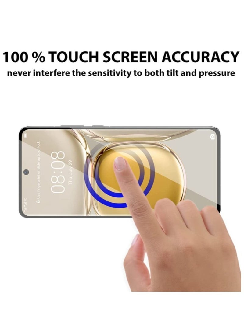 ELTRAZONE Screen Protector compatible with Huawei P50 Pro Tempered Glass, 3D Curved Full Glue, (Full Screen Coverage), Touch Sensitive, Anti Scratch, HD Clear, Case Friendly - Image 3
