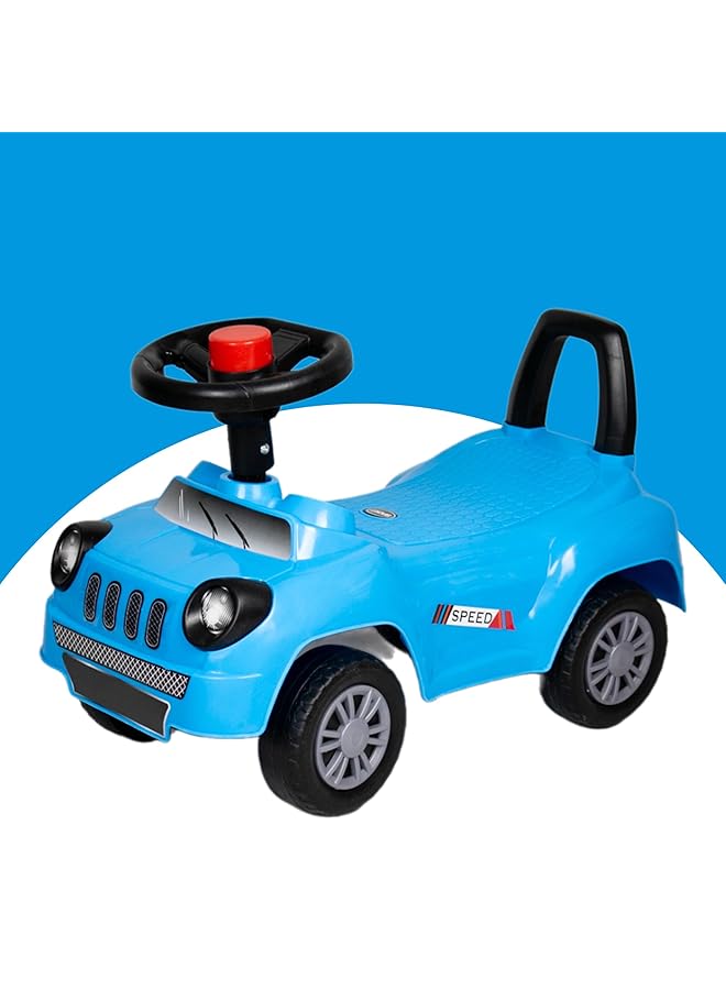 IToys Kids Ride On Car Push Car With Steering Wheel Blue 55 X 24 X 33 Cm - Image 1