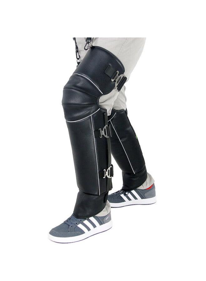 Ousen Winter Motorcycle Leather Knee Pads Electric Scooter Windproof Warm Leg Protection Waterproof Cold-resistant Riding Delivery