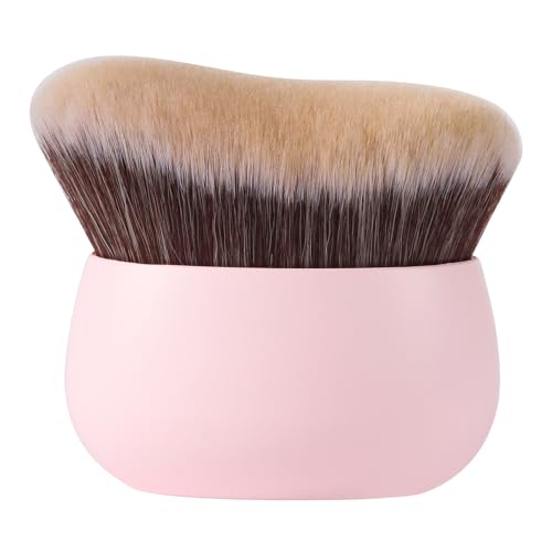 BEAUTYFACTOR Extra Large Body Makeup Brush75mm Wideheaded Body Coverage Applicator For Self Tanner Leg Makeup Body Blend for Tattoo Cover up Makeup Oval FaceBack body makeup Brush WetDry Use pink - Image 1