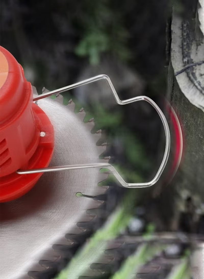 Arabest Electric Grass Wacker Eater Battery Powered 21V Cordless Grass Trimmer Grass Wacker Stringless Brush Cutter, Lightweight grass Trimmer/Lawn Edger/Mini-Mower grasser Tool with 3 Types Blades - Image 5