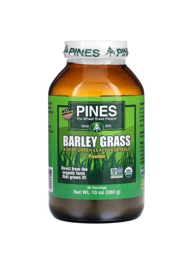 Pines International Pines International, Barley Grass Powder, 10 oz (280 g)  - Image 1