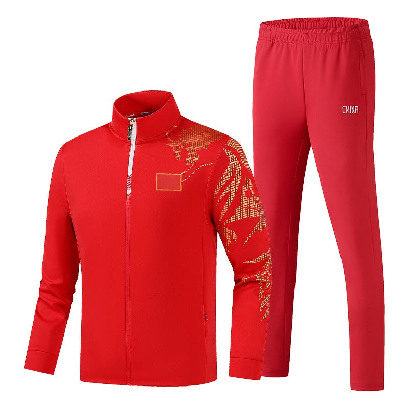 China Team Sports Meeting Uniforms Parent-Child Sports Men'S And Women'S Cardigans Sweatshirts Coach Jackets - Image 3