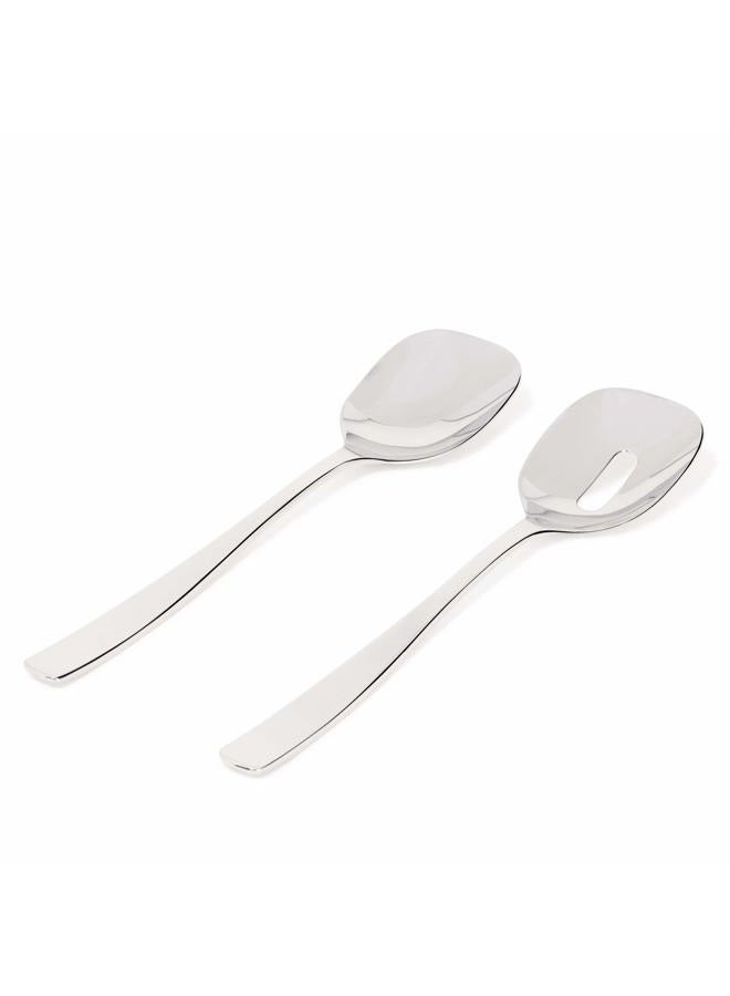 ALESSI A di Alessi Knifeforkspoon Salad Set, Polished, (AJM22/14) - Image 1