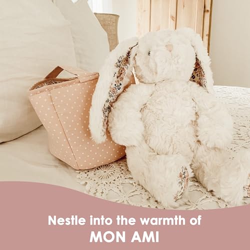 MON AMI Faith The French Bunny Plush Toy | 15" Soft Stuffed Animal | Elegant Nursery Décor & Cozy Companion | Plush Gift for Easter, Baby Showers, Birthdays & Home Accents - Image 4