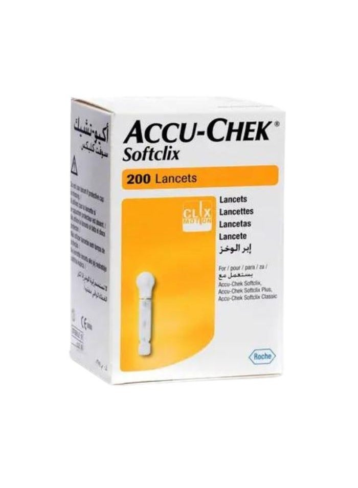 ACCU-CHEK Soft Clix  200 Lancets - Image 1